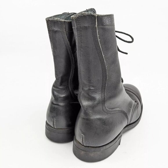Vintage 1983 / 75 Black Combat Boot Size 9 1/2 9.5 Steel Toe 1-90 Army Military - Picture 5 of 10